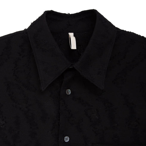 Hello Sunflower Ace Shirt Black 1193 Degli Uberti